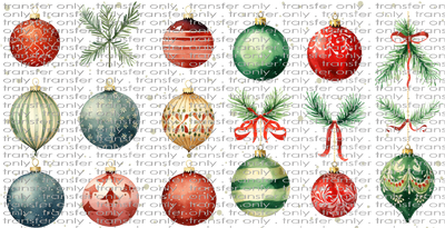 CHR UV 109 Christmas Ornaments UV DTF 16oz Wrap