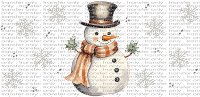 CHR UV 128 Traditional Snowman UV DTF 16oz Wrap