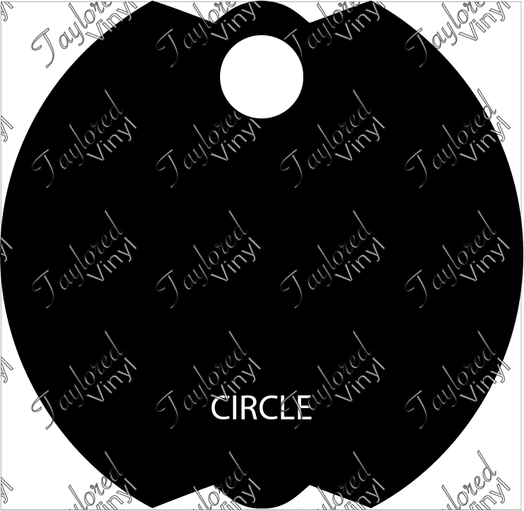 Stanley Acrylic Circle Blank Name Plates