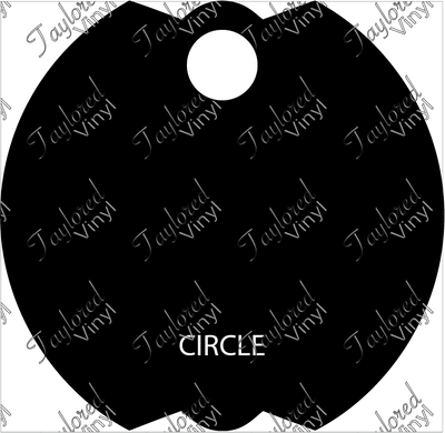 Stanley Acrylic Circle Blank Name Plates