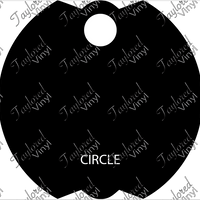 Stanley Acrylic Circle Blank Name Plates