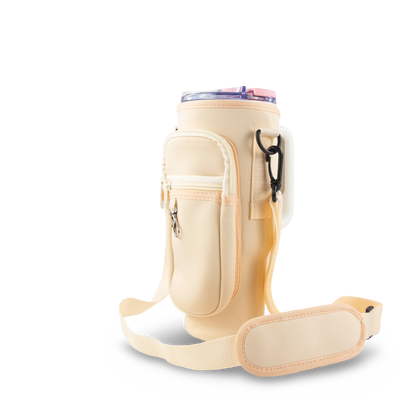 40oz Portable Tumbler Sleeve Bag W/ Strap & Hook