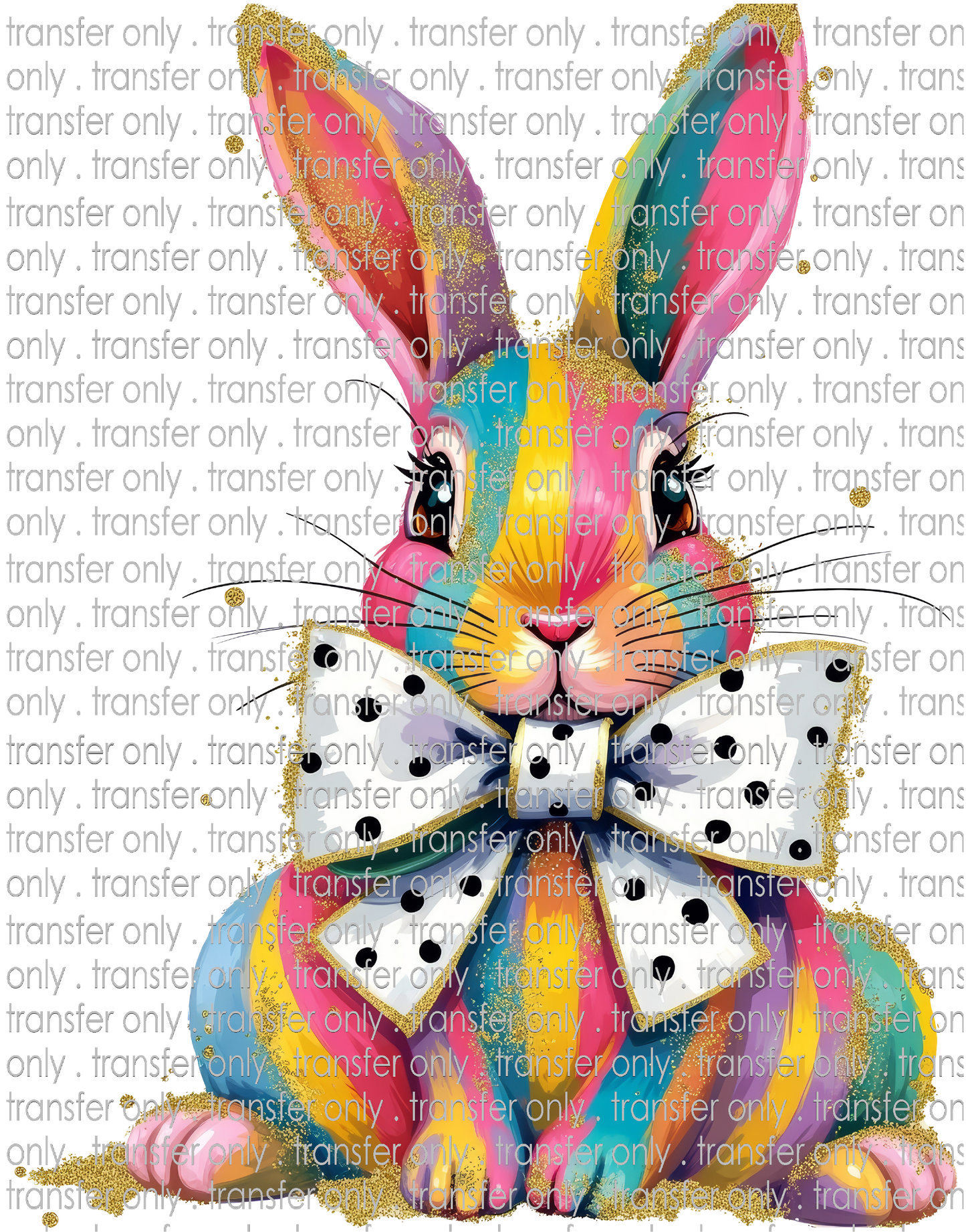 EST 209 Rainbow Striped Bunny