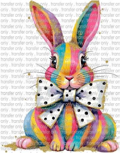 EST 209 Rainbow Striped Bunny