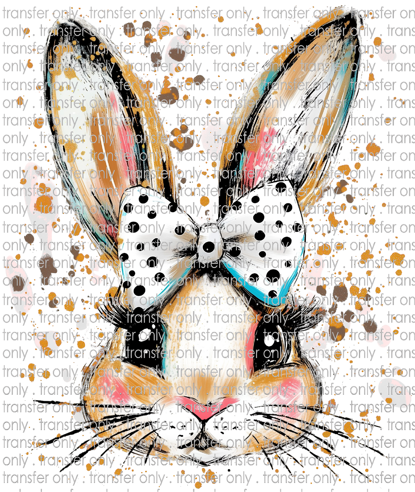 EST 212 Easter Bunny Dotted Bow