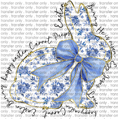 EST 259 Bunny Blue Floral with Bow