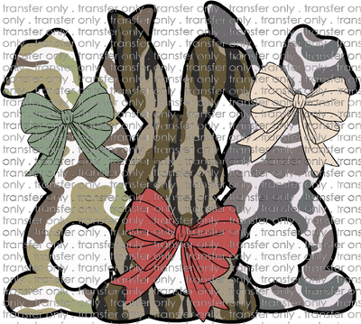 EST 264 Camo Bunnies with Bows