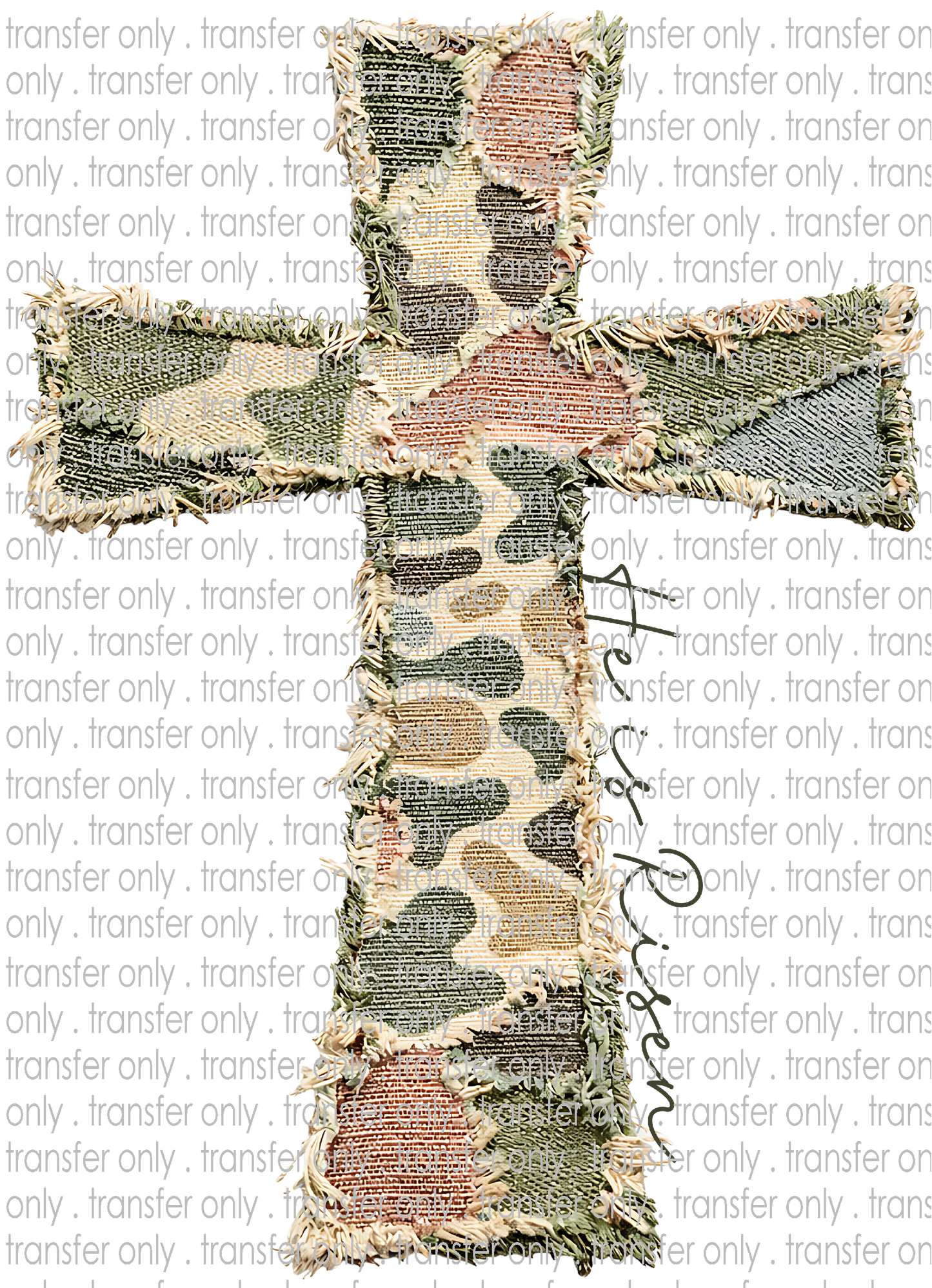 EST 290 Camo Cross He is Risen