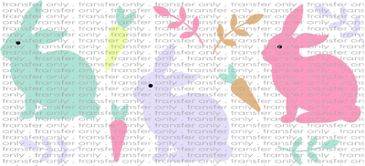 EST UV 109 Pastel Easter Bunnies UV DTF 16oz Wrap