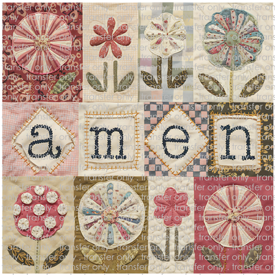 FAITH 226 Amen Quilt Square