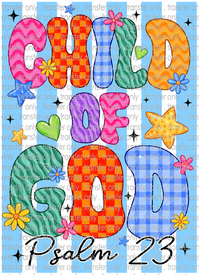 FAITH 252 Child of God Blue Stripe