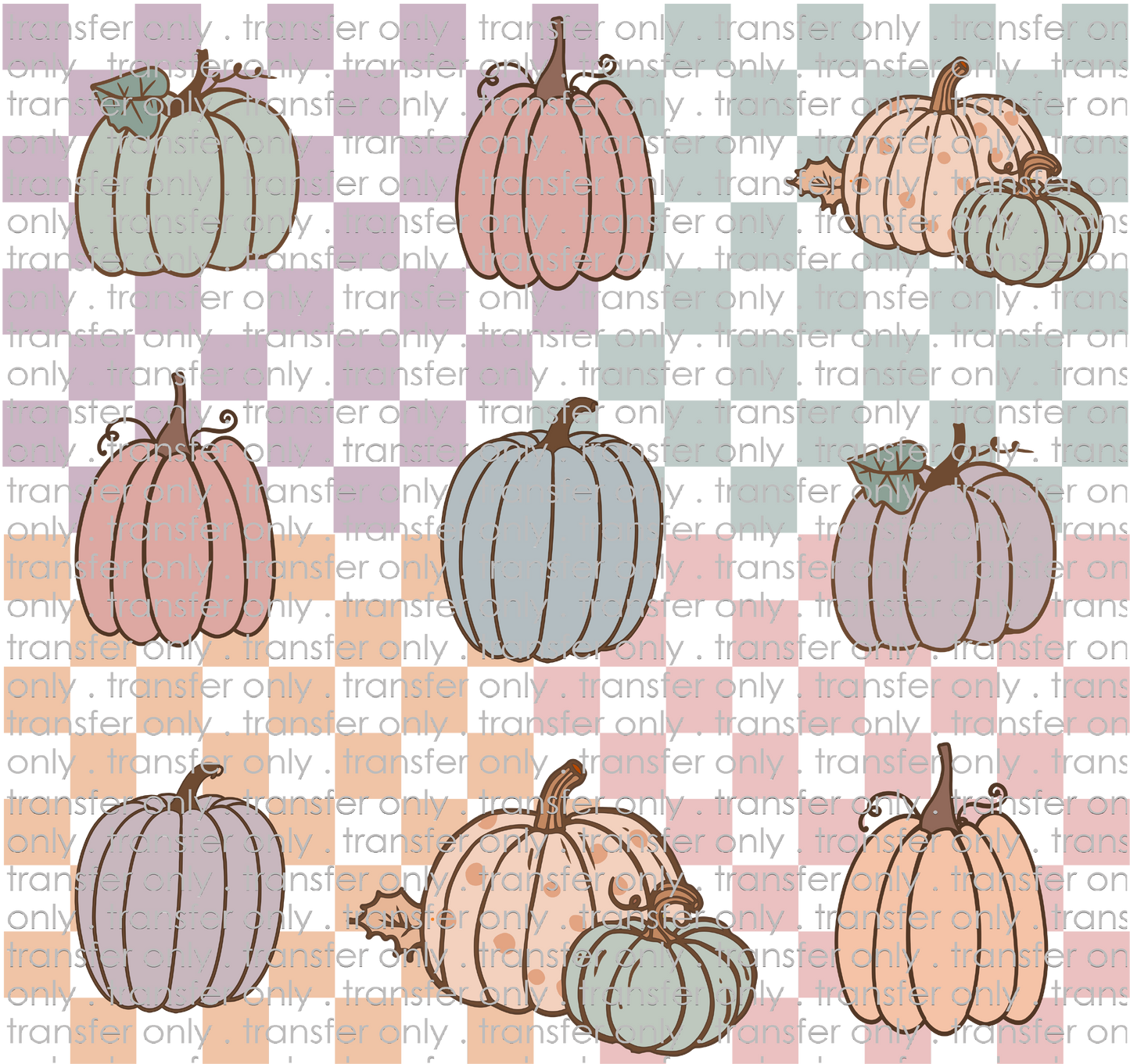 FALL 444 Retro Pastel Pumpkin