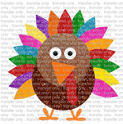 FALL 539 Faux Glitter Turkey