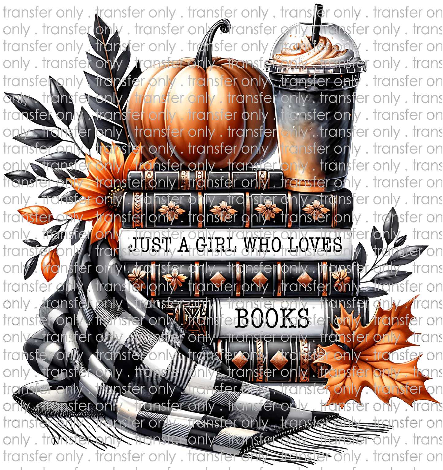 FALL 596 Just a Girl Who Loves Her Books Scarf