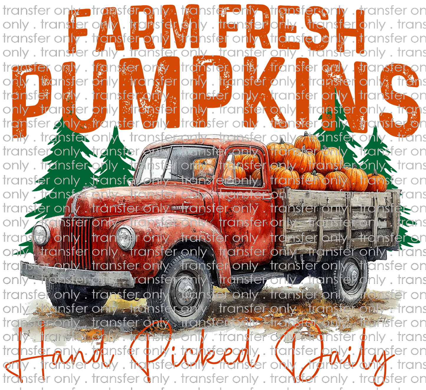 FALL 598 Farm Fresh Pumpkins Truck