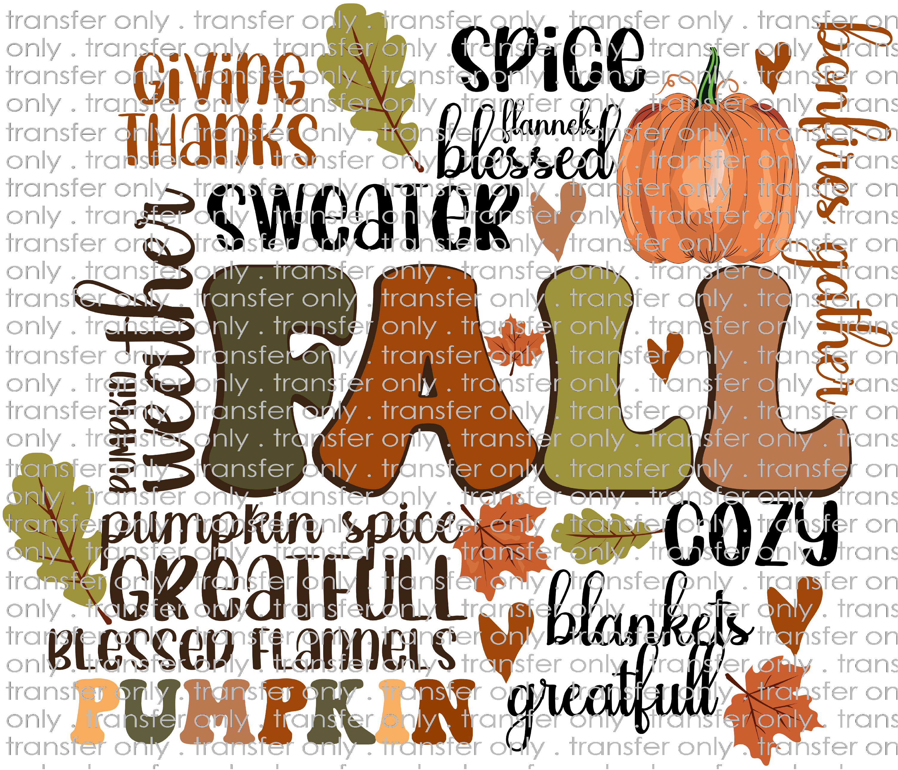 FALL 599 Fall Word Art – Taylored Vinyl