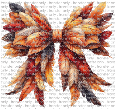 FALL 607 Thanksgiving Feather Bow