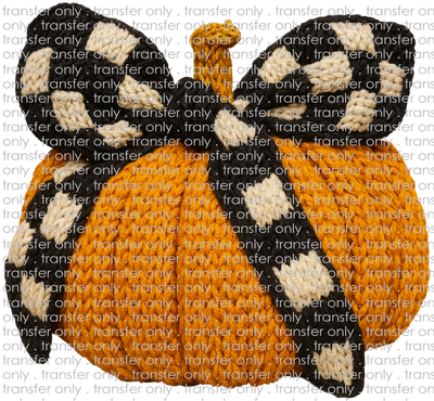 FALL 650 Checkered Bow Pumpkin Yarn
