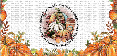 FALL UV 108 Pumpkins with quote UV DTF 16oz Wrap