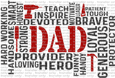 FAM 112 Dad Word Art