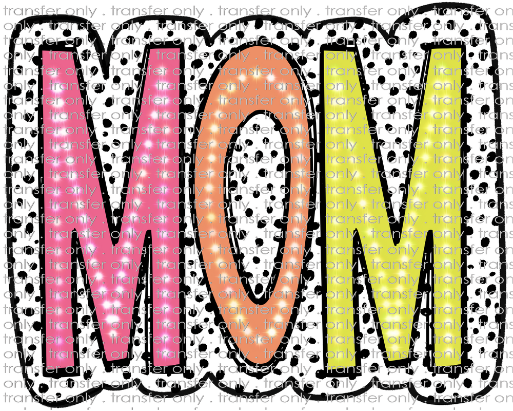FAM 135 Mom Bright Doodle Dalmatian Dots