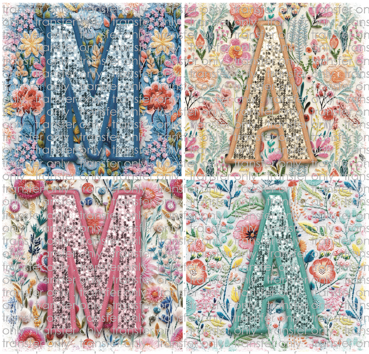 FAM 137 Mama Floral Squares