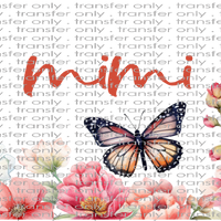 FAM UV 102 Mimi Flowers and Butterflies UV DTF 16oz Wrap