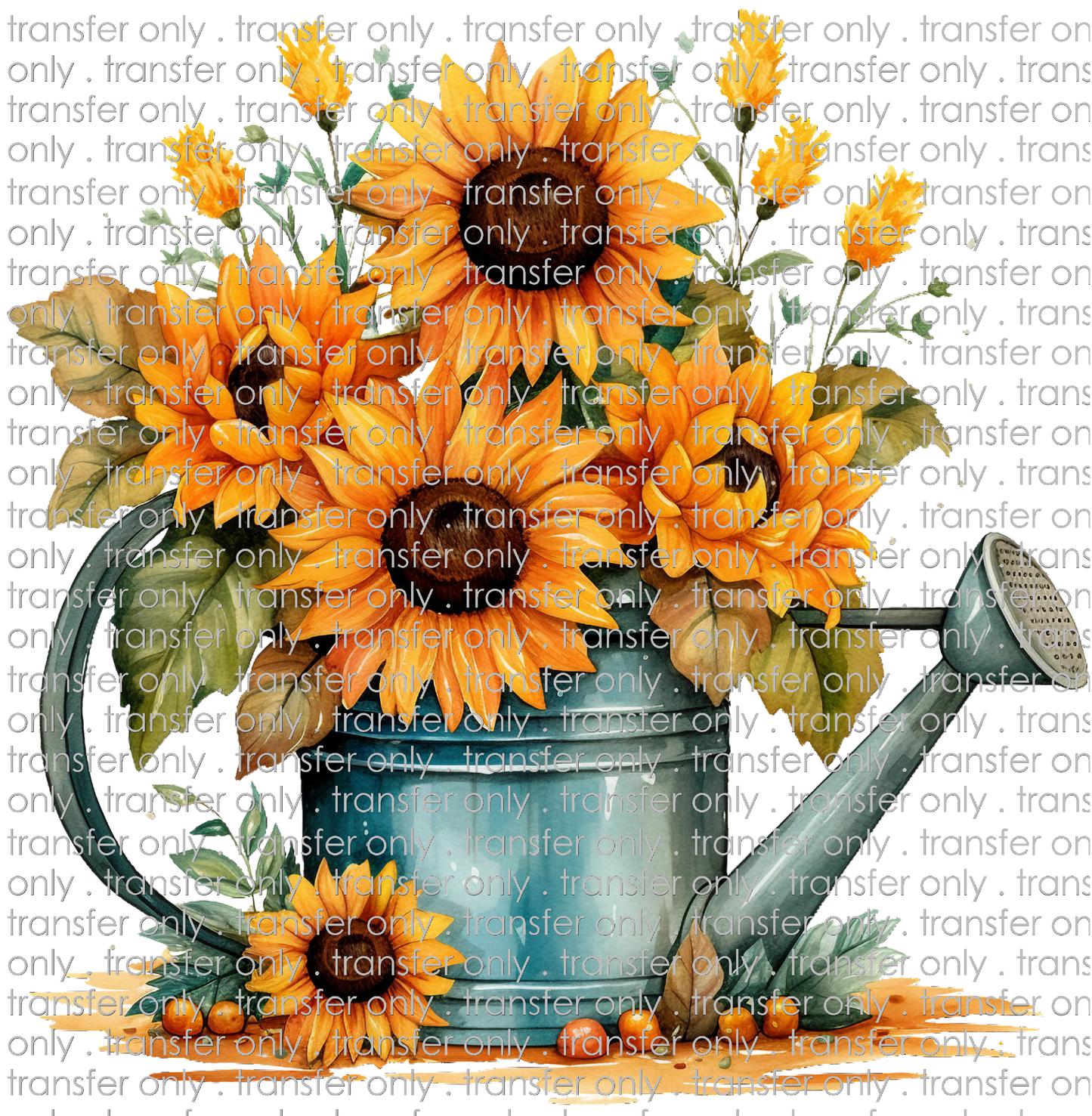 FLW 104 Watering Can And Sunflowers