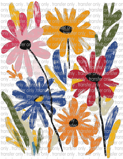 FLW 119 Colorful Wildflowers Field