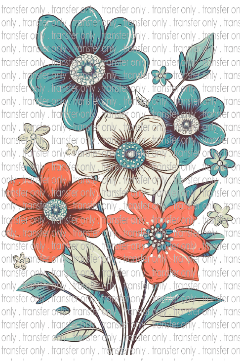 FLW 64 Retro Hand Drawn Flowers