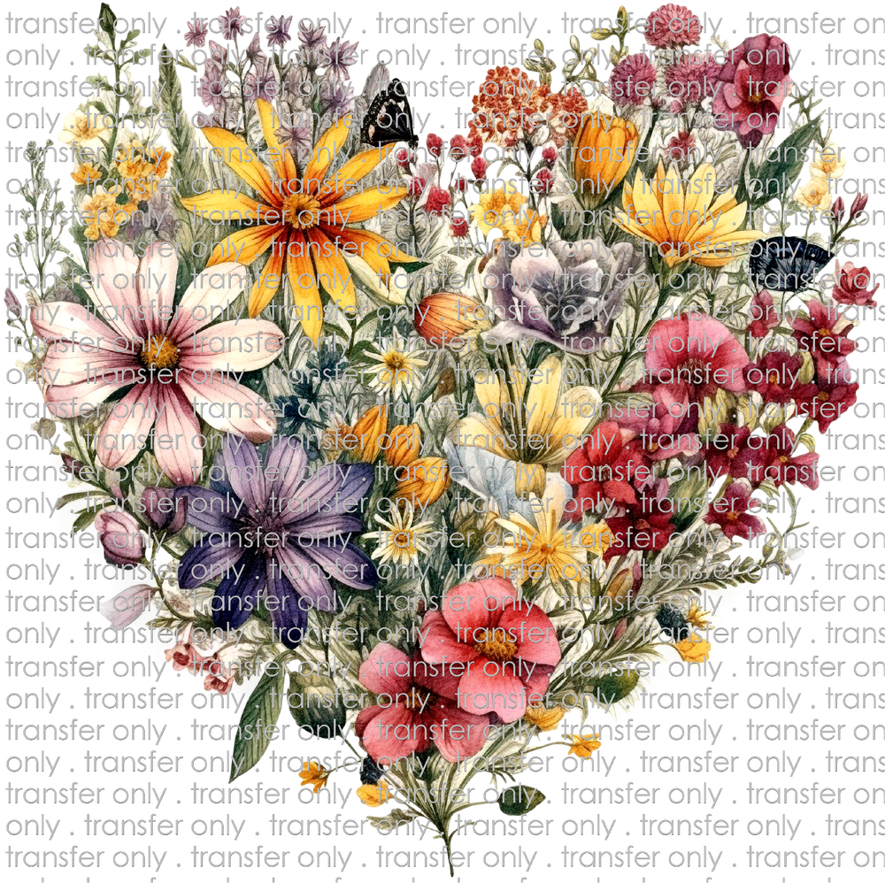 FLW 88 Wildflower Heart Jewel Tone Flowers