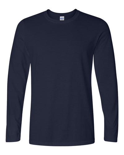 Navy - Gildan SoftStyle Long Sleeve - 64400