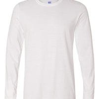 White - Gildan SoftStyle Long Sleeve - 64400