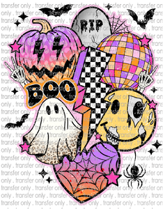 HALLO 170 Retro Halloween Collage Grunge