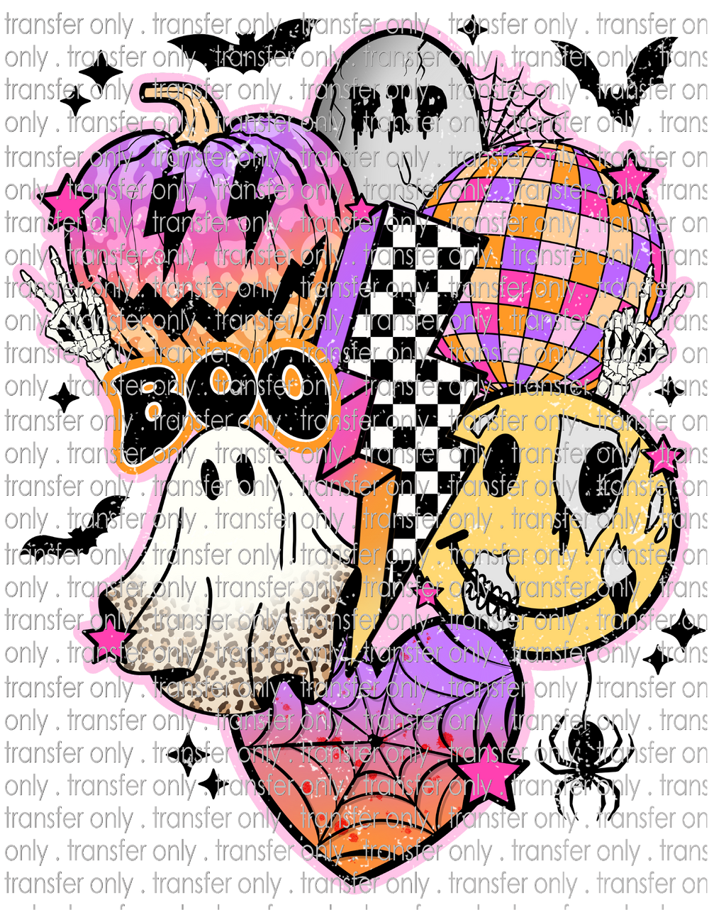 HALLO 170 Retro Halloween Collage Grunge