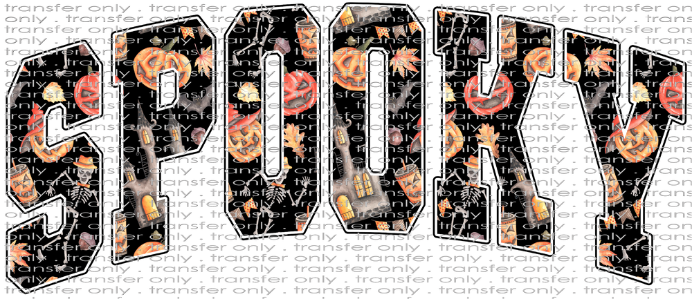 HALLO 219 Spooky Black with Pumpkins