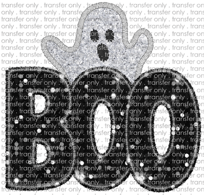 HALLO 241 Boo Ghost Faux Glitter