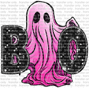 HALLO 244 Boo Pink Ghost Faux Glitter