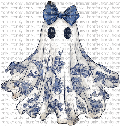 HALLO 337 Blue Pattern Ghost with Bow