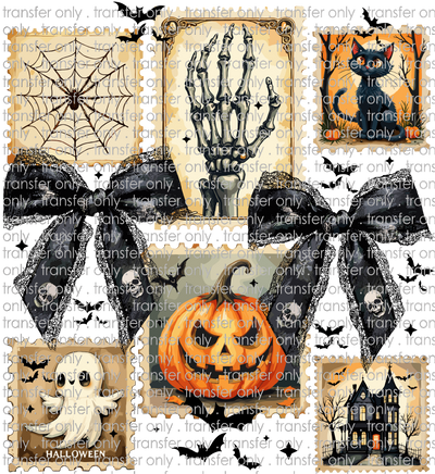 **HAPPY HOUR**HALLO 342 Halloween Stamps with Bows