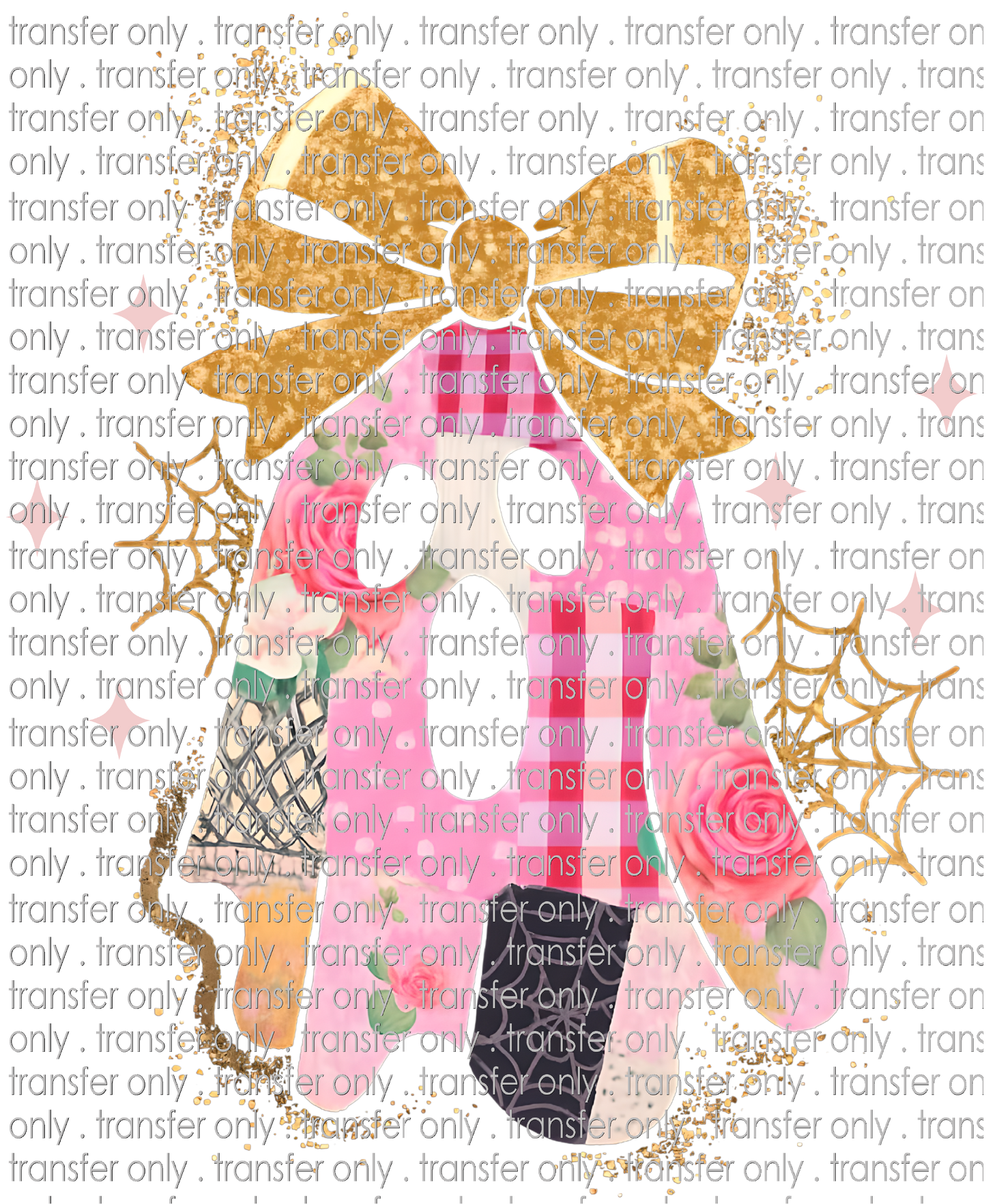 HALLO 352 Sparkly Patchwork Ghost