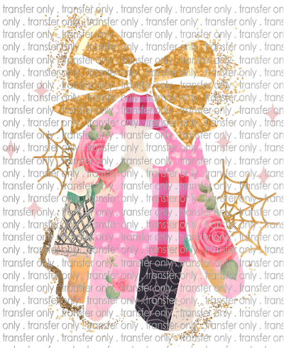 HALLO 352 Sparkly Patchwork Ghost