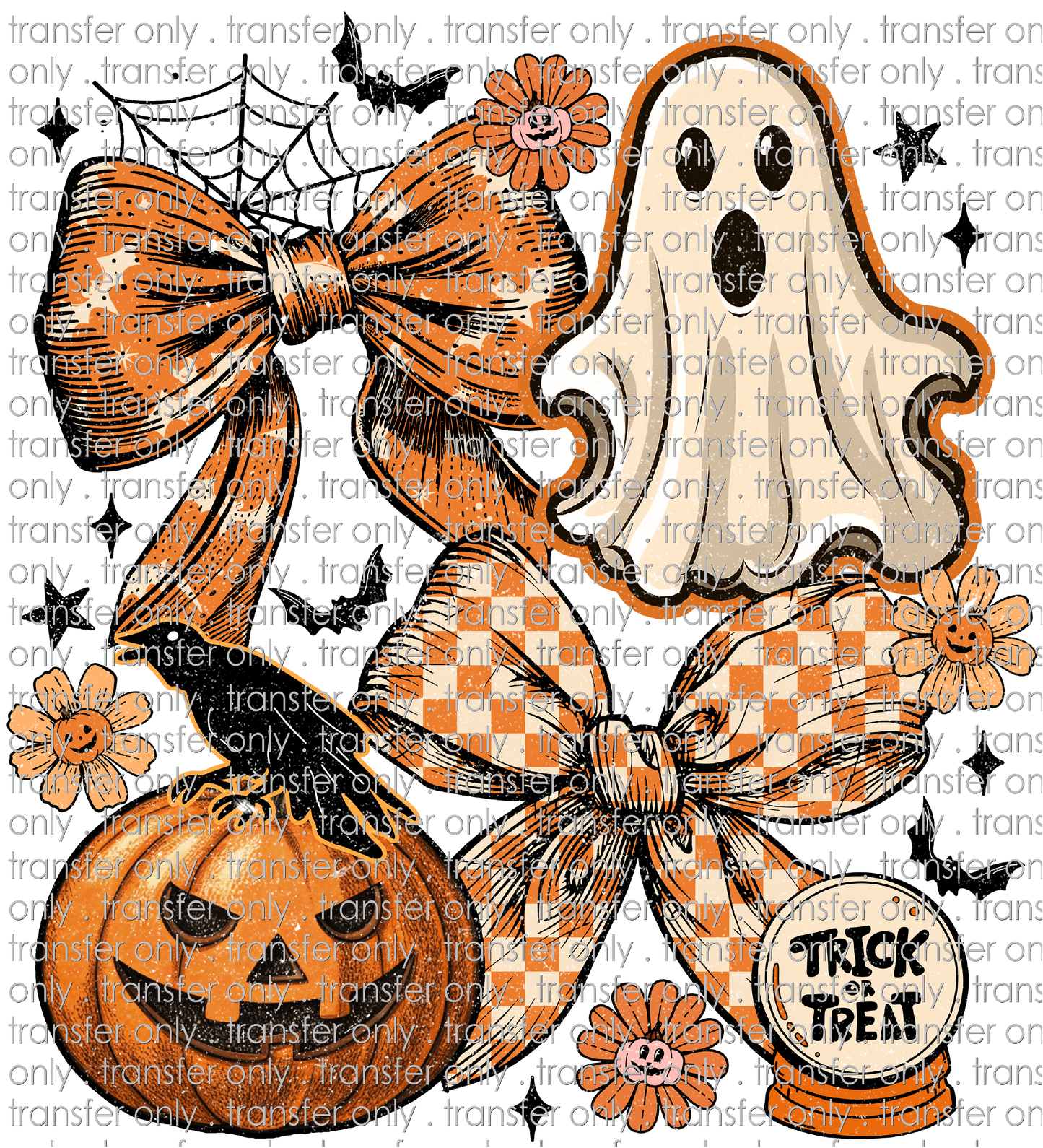 **HAPPY HOUR**HALLO 368 Vintage Bows Ghost Halloween