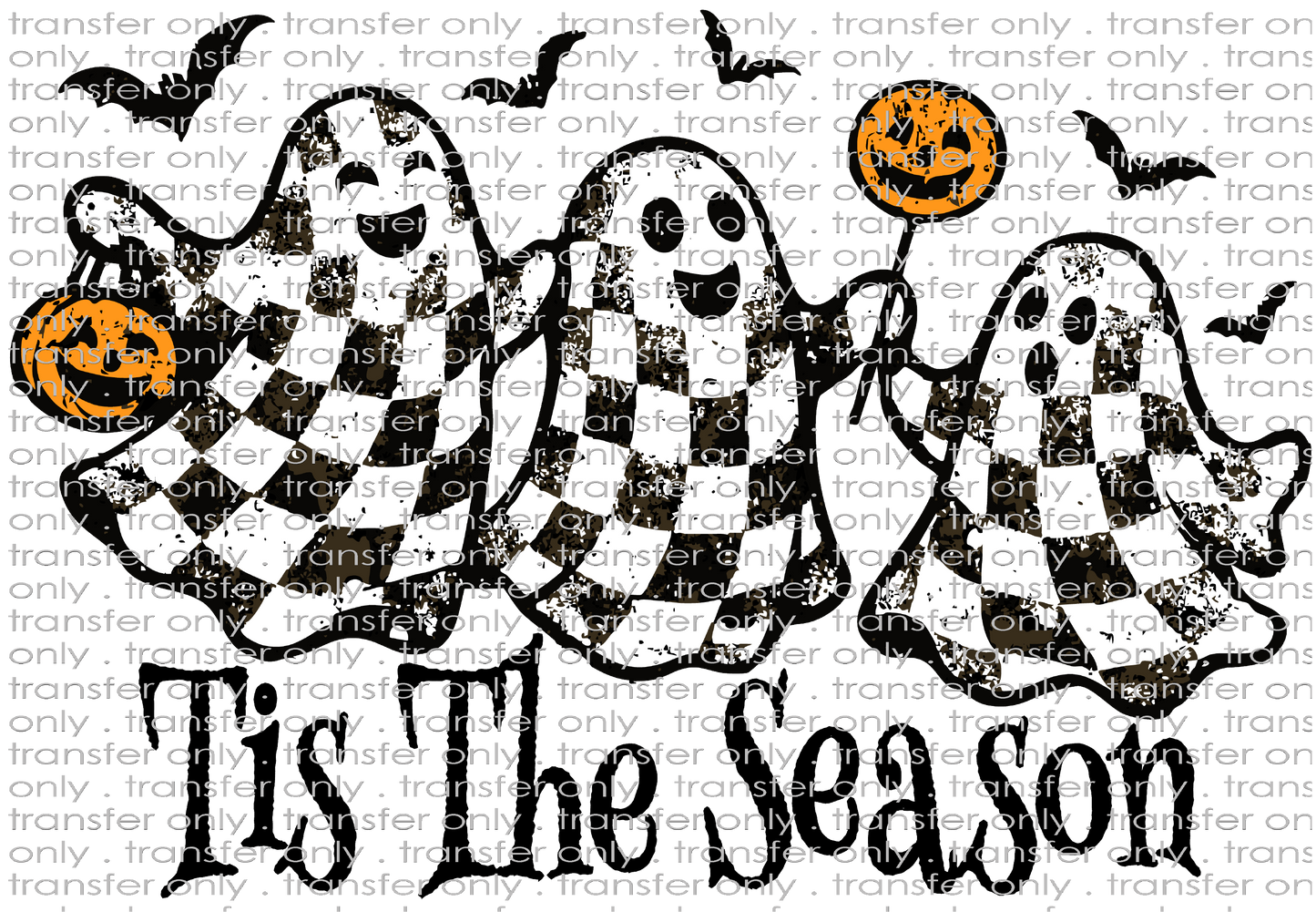 **HAPPY HOUR**HALLO 370 Tis the Season Checker Ghosts