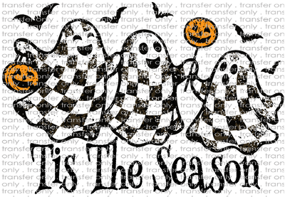 **HAPPY HOUR**HALLO 370 Tis the Season Checker Ghosts