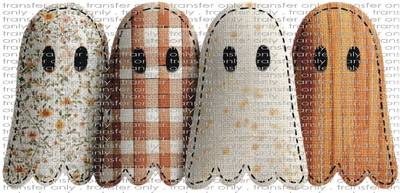 **HAPPY HOUR**HALLO 376 Floral and Plaid Patchwork Ghost