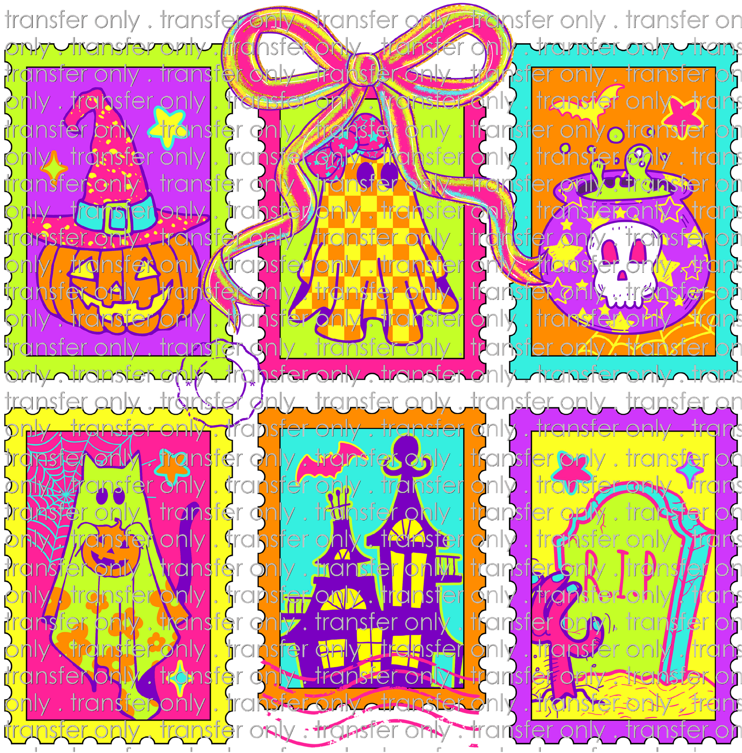 HALLO 409 Neon Halloween Stamps