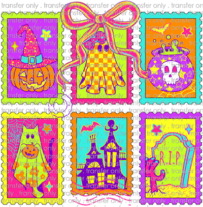 HALLO 409 Neon Halloween Stamps