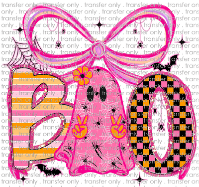 HALLO 434 Pink Boo with Ghost and Bow