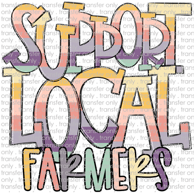 HBBY 145 Shop Local Pastel Stripes
